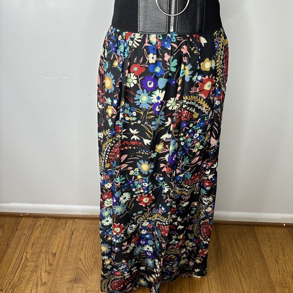 Beige By Eci Sleeveless Maxi Dress Small Floral Boho Cottage Core Maxi NWT - Picture 6 of 16